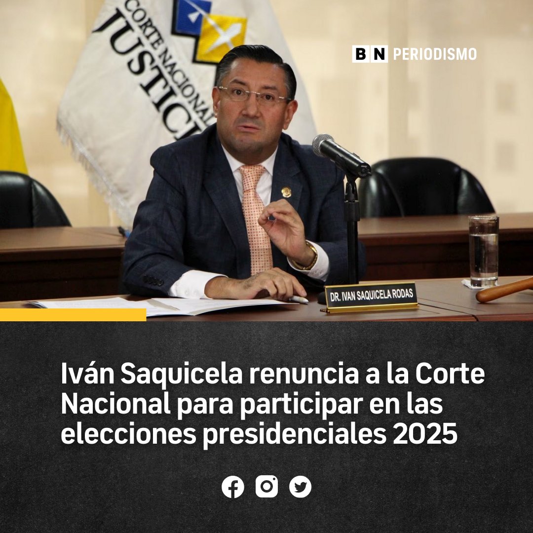 Saquicela candidato a la Presidencia