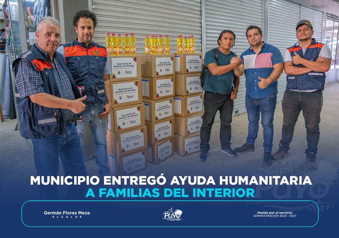 Municipio entregó ayuda humanitaria.