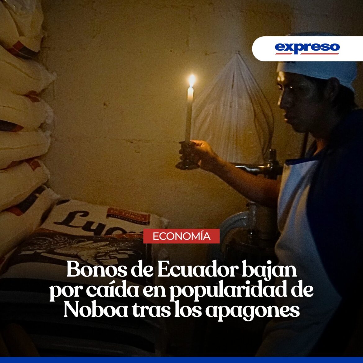 Popularidad de Noboa cae.