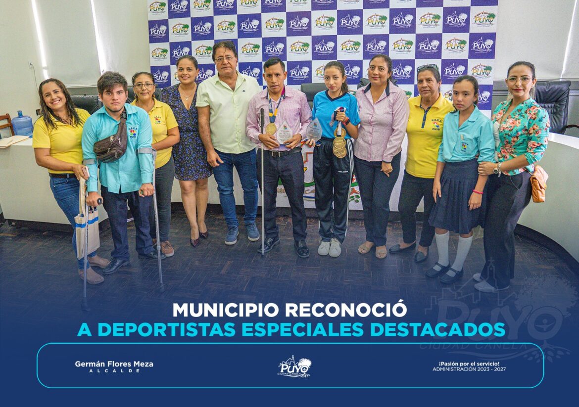 MUNICIPIO RECONOCIÓ A DEPORTISTAS ESPECIALES DESTACADOS