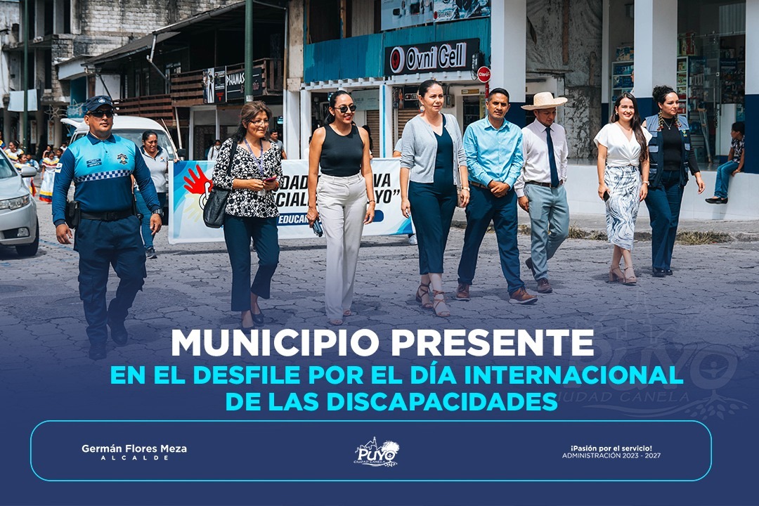 MUNICIPIO PRESENTE EN EL DESFILE POR EL DÍA INTERNACIONAL DE LAS DISCAPACIDADES