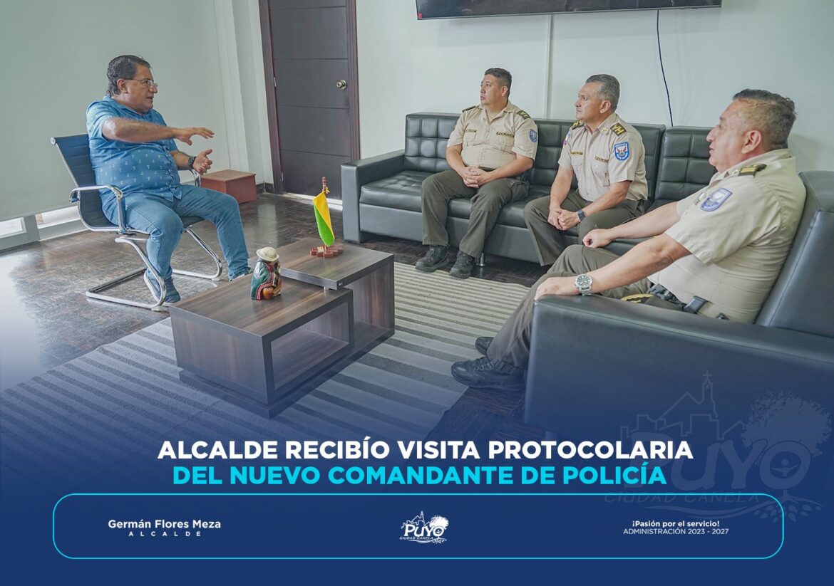 ALCALDE RECIBIÓ VISITA PROTOCOLARIA DEL NUEVO COMANDANTE DE POLICÍA