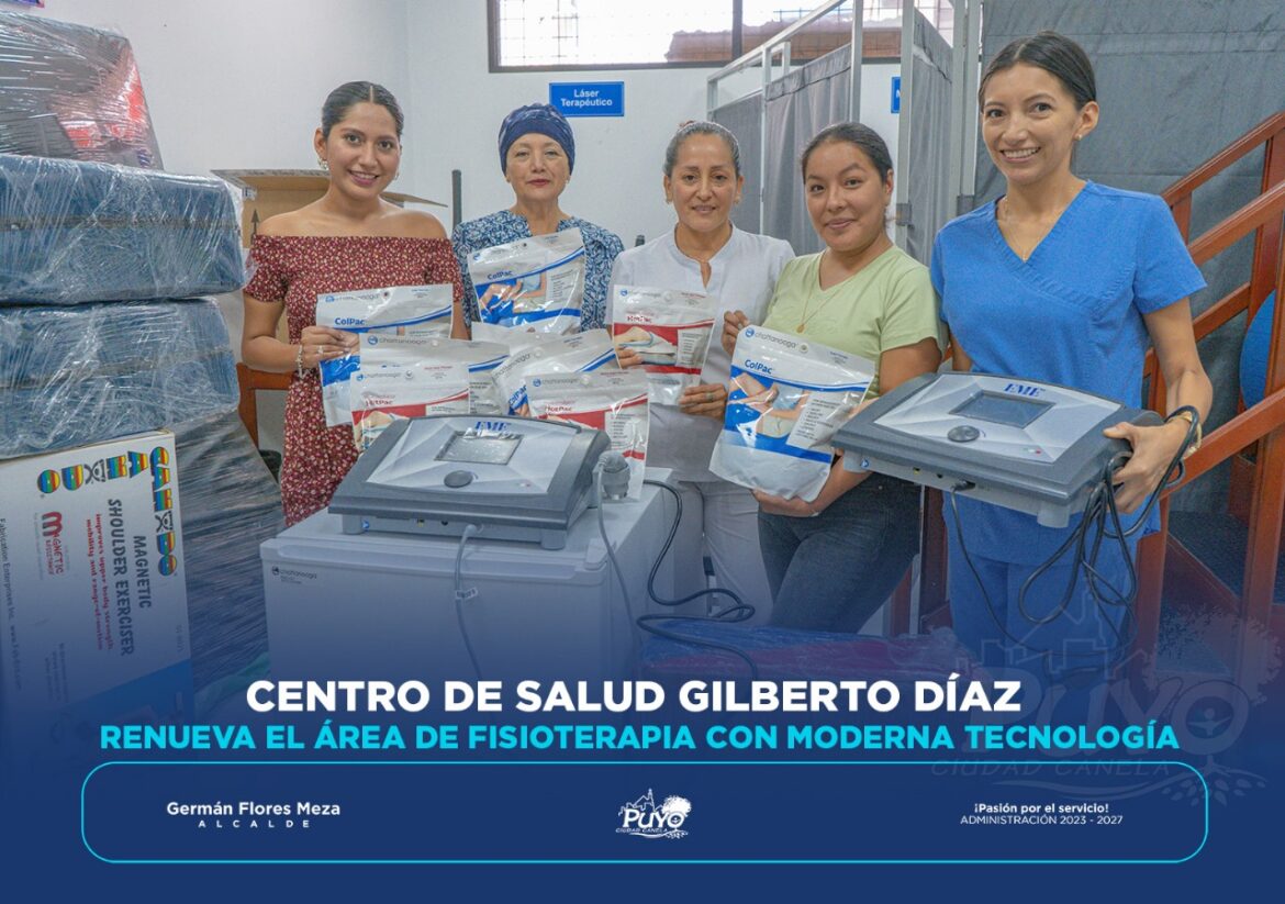 CENTRO DE SALUD GILBERTO DÍAZ RENUEVA EL ÁREA DE FISIOTERAPIA CON MODERNA TECNOLOGÍA