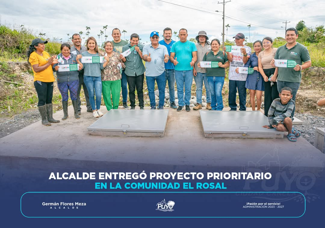 ALCALDE ENTREGÓ PROYECTO PRIORITARIO EN LA COMUNIDAD EL ROSAL