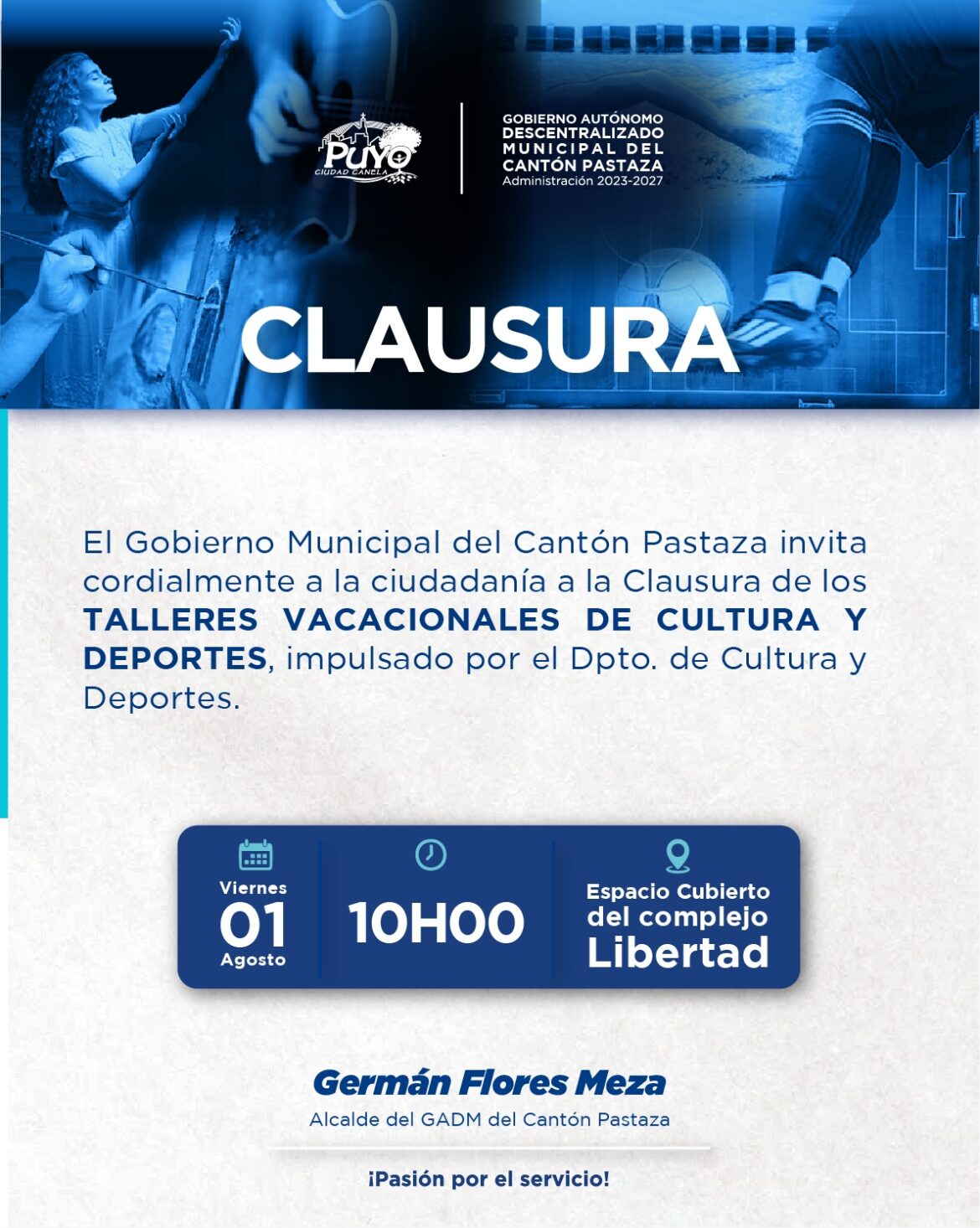Clausura de los vacacionales.